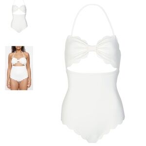 Marysia Swim Antibes Scallop Cutout One Piece Swimsuit
